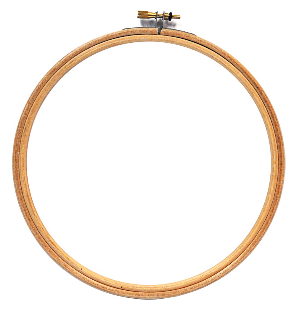 Edmunds 7 Inch Wooden Embroidery Hoop - Premium Crafting Frame for Cross Stitch, Needlework & DIY Projects (Perfect for Beginners & Professional Embroidery Artists)