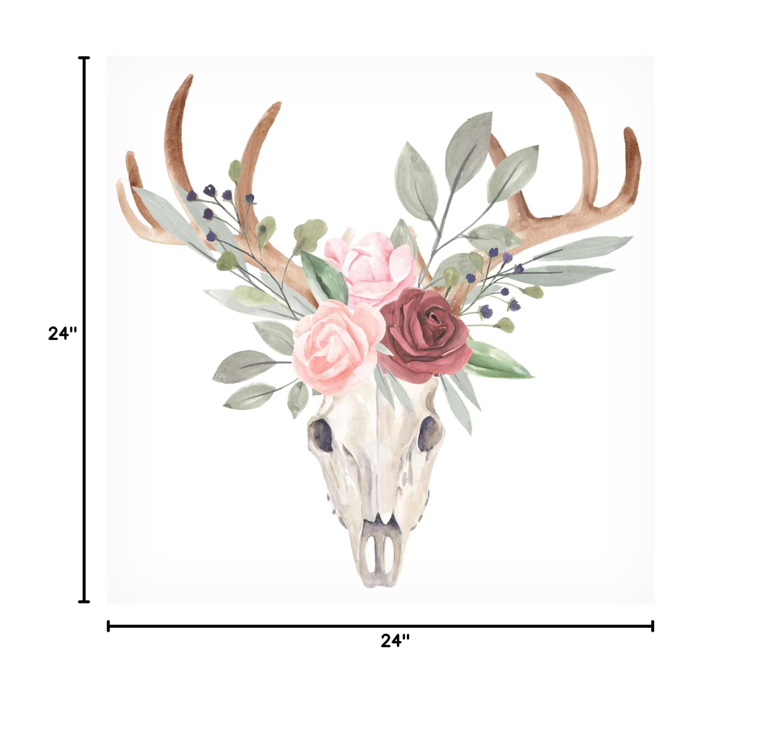 Annie Warren 'Branched Posy I' Canvas Wall Art Print - Floral Home Decor for Living Room, Bedroom & Office | Trademark Fine Art Collection