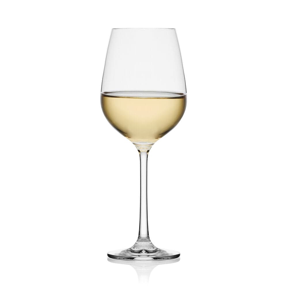 Premium Lana Set of 4 Crystal Clear White Wine Glasses - Elegant Stemware for Chardonnay, Sauvignon Blanc & Dinner Parties
