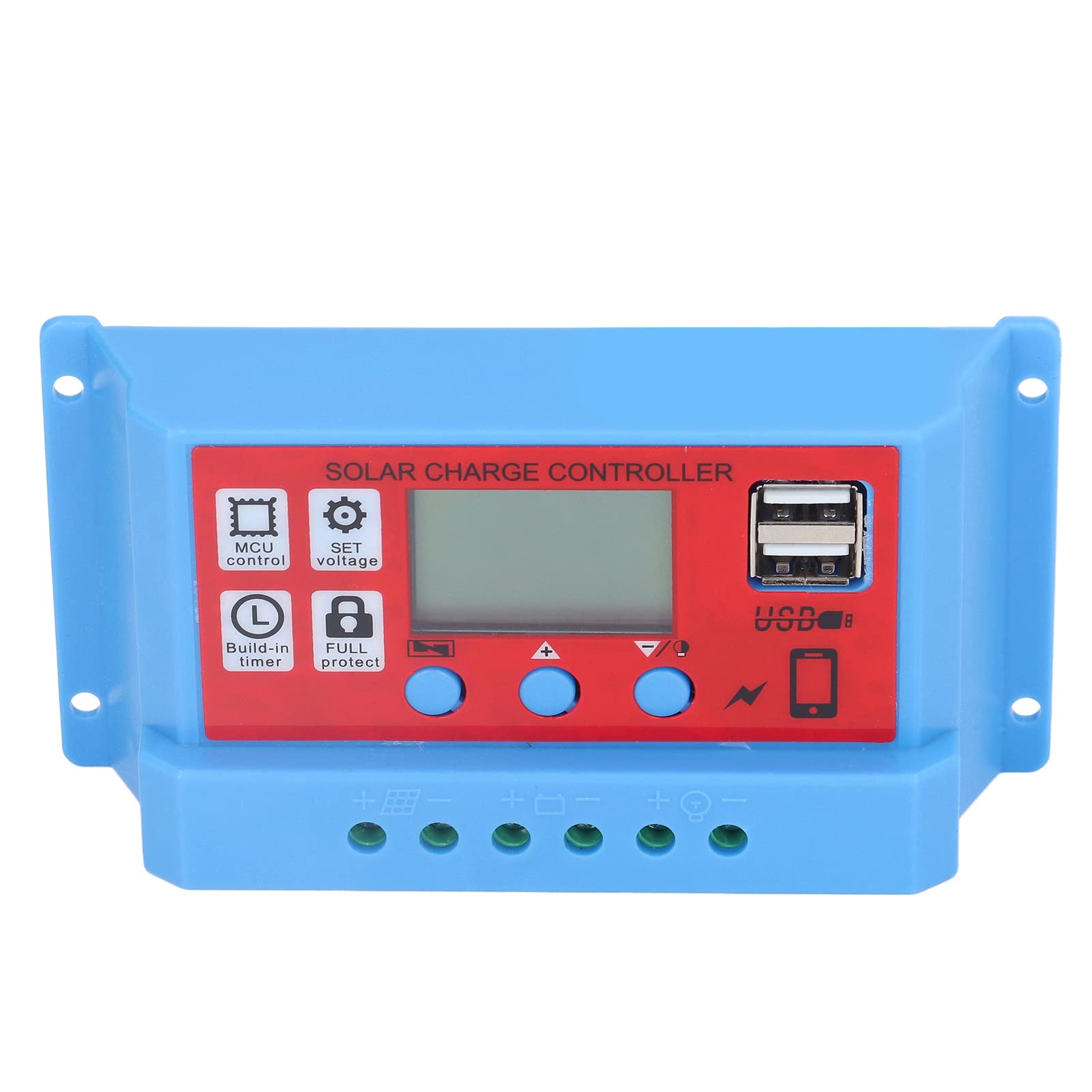Smart Solar Charge Controller - 3-Stage PWM for Power Systems | Home & RV Use