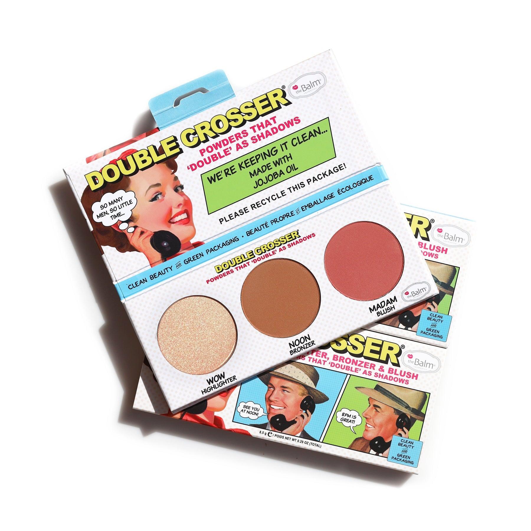 The Balm Double Crosser® - Dual-Ended Cream & Powder Blush Stick for Cheeks & Eyes | Perfect for On-The-Go Makeup & Travel Essentials
