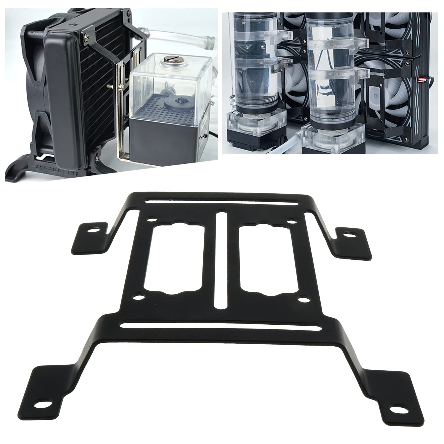 E-outstanding 120mm Water Cooling Radiator Pump Bracket Mounting Holder with Screws - Perfect for PC Liquid Cooling Systems & Custom Water Cooling Builds