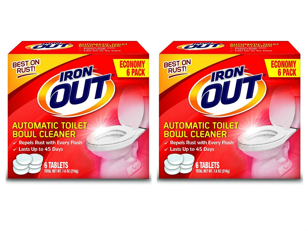 IRON OUT Automatic Toilet Bowl Cleaner Tablets - 12 Count | Removes Stains & Rust | Continuous Cleaning for Fresh Toilets | Perfect for Bathroom, Home & Office Use