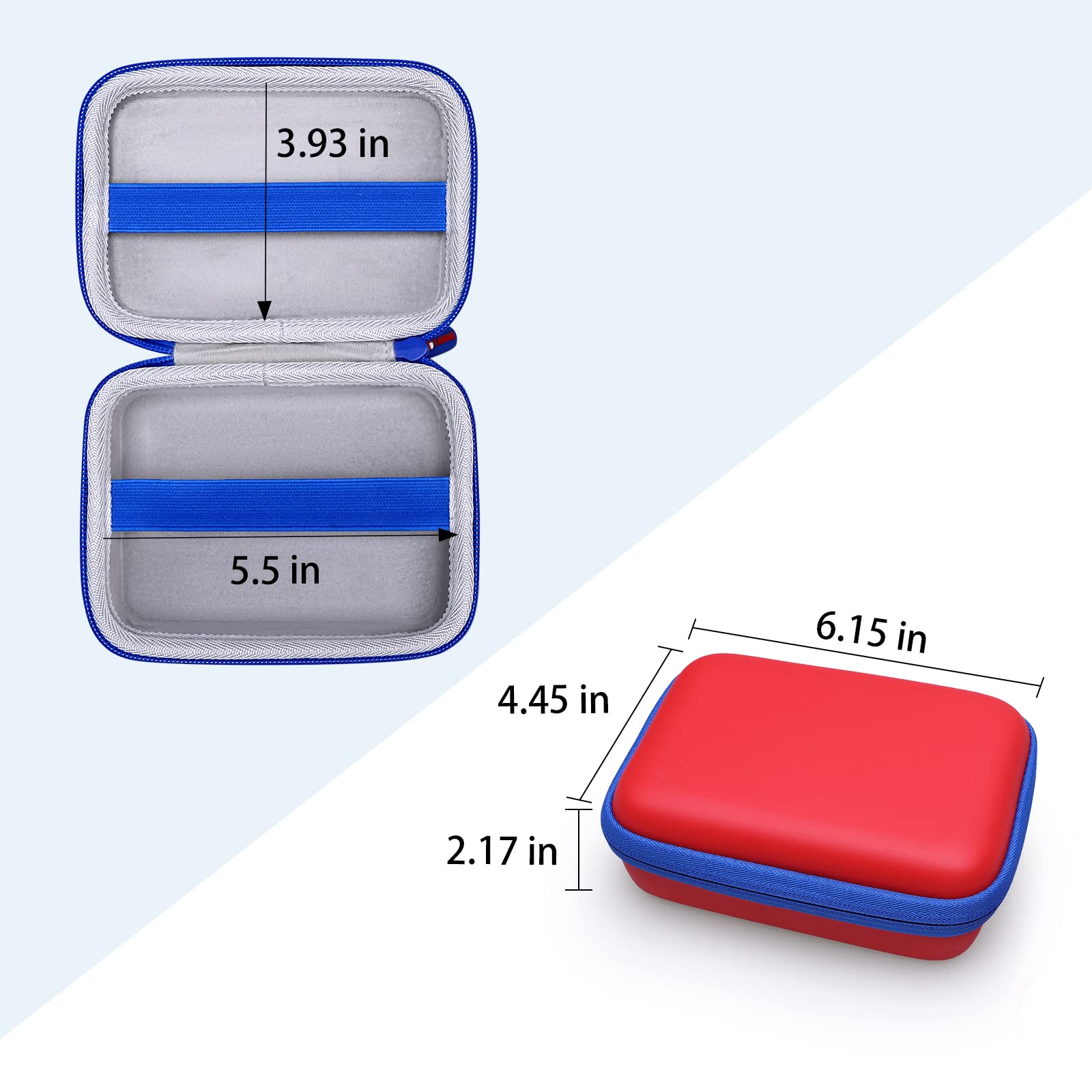 XANAD Card Holder Case Compatible with Pokemon, Skip Bo, UNO, Playing Cards, Phase 10, Five Crowns & TCG Trading Cards - Durable Protective Storage for Card Games (Red) - Perfect for Travel, Parties, Game Nights & Collectors