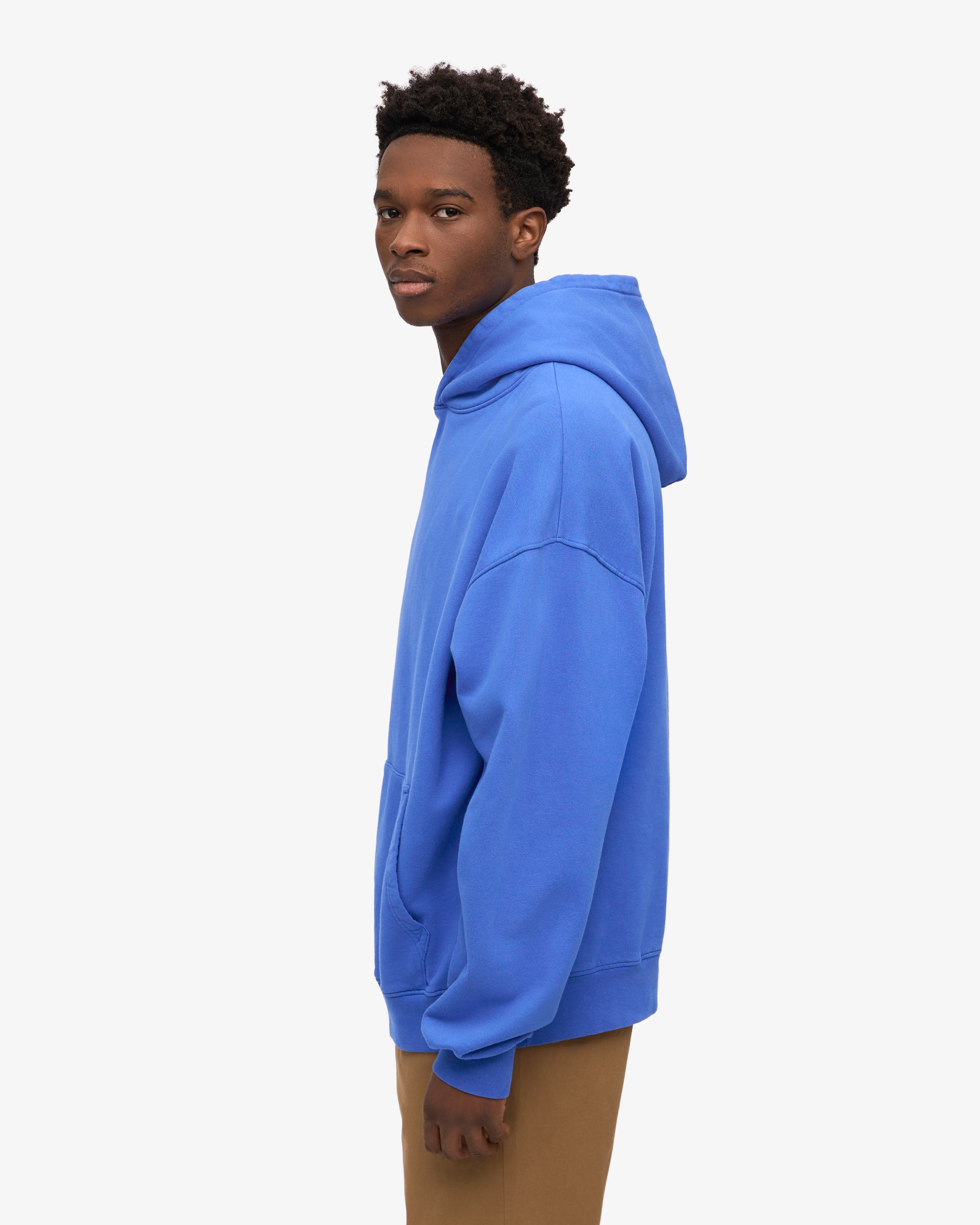 Premium Organic Cotton Oversized Hoodie - Sapphire Blue | Cozy & Stylish Unisex Pullover for Casual Wear, Lounge & Outdoor Activities