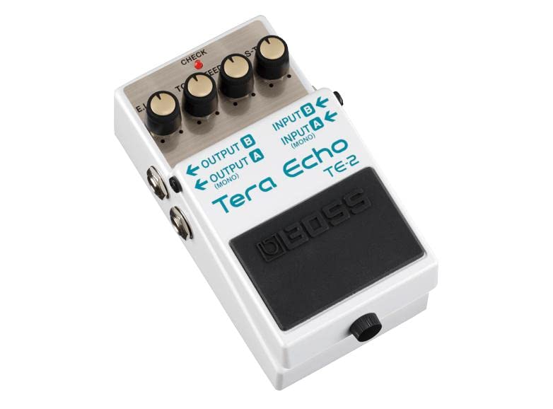 Boss TE-2 Tera Echo Pedal - Guitar Effects Pedal for Ambient & Spacey Soundscapes | Perfect for Studio Recording & Live Performances