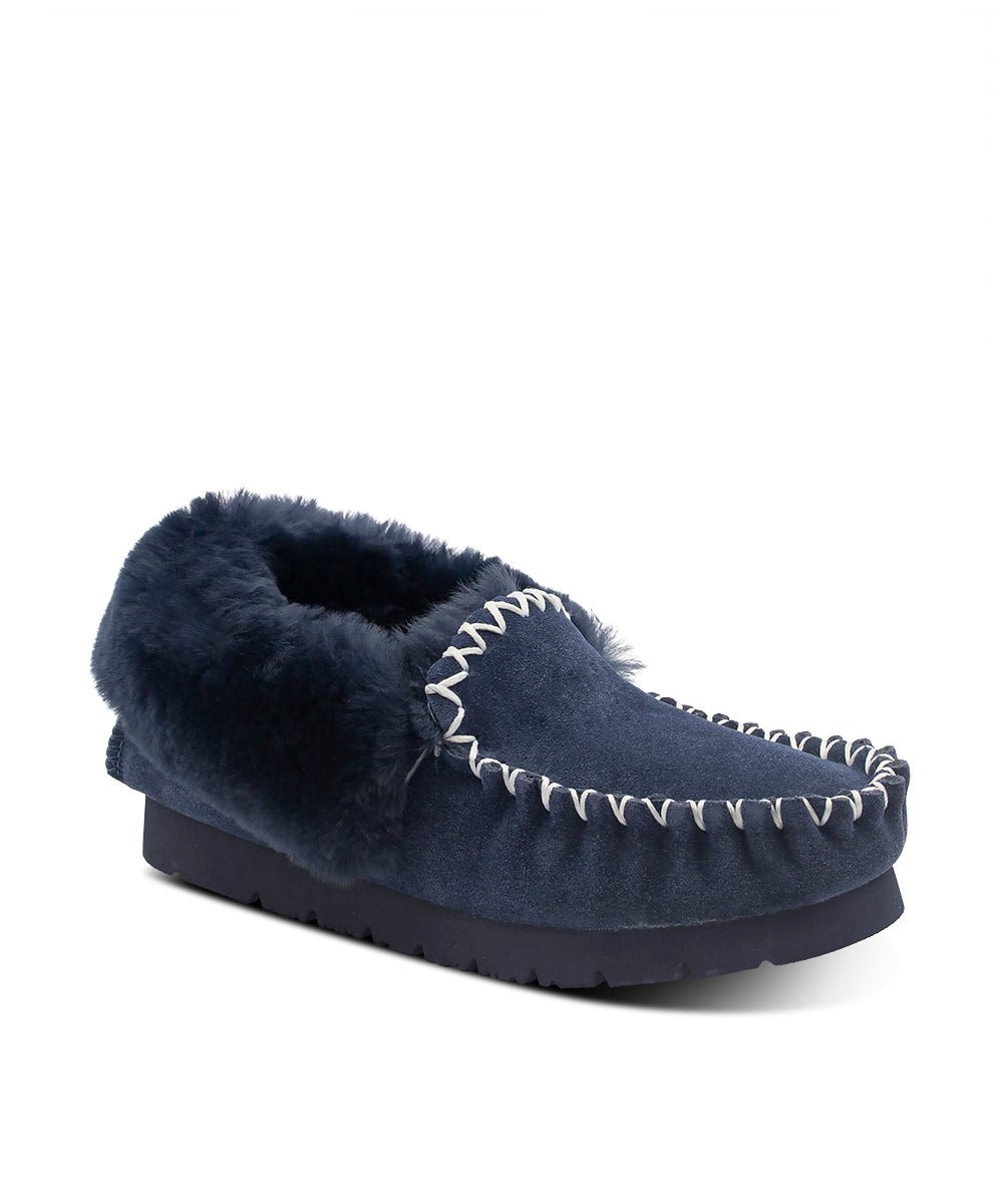 Women's UGG Colette Moccasin Slippers - Soft Shearling Lined Indoor/Outdoor House Shoes for Winter Comfort & Warmth - Perfect for Home, Travel & Casual Wear