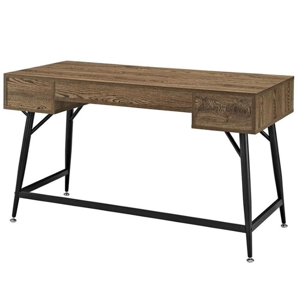 UrbanPro Mid-Century Modern Walnut Wood Office Desk - Stylish Home Office Furniture for Small Spaces & Remote Work