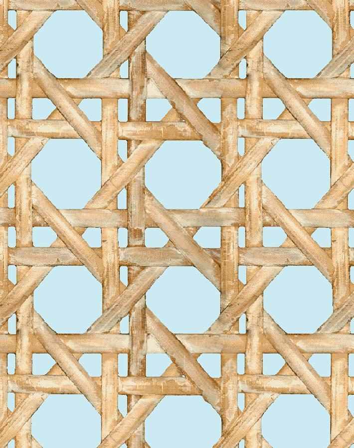 Wallshoppe Sky Faux Large Caning Wallpaper - Peel and Stick Removable Wallpaper for Living Room, Bedroom, and Home Office Decor