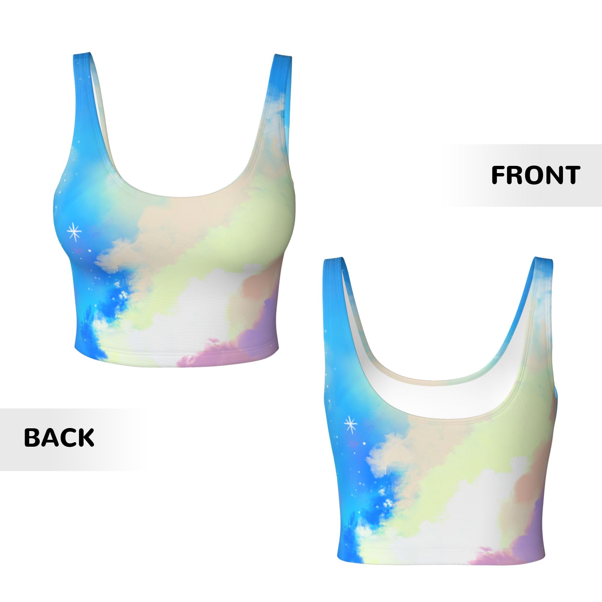 Custom Personalized Women's Sports Bra with Removable Pads - Photo/Name/Logo Printing Yoga Workout Top for Running, Gym & Fitness Training