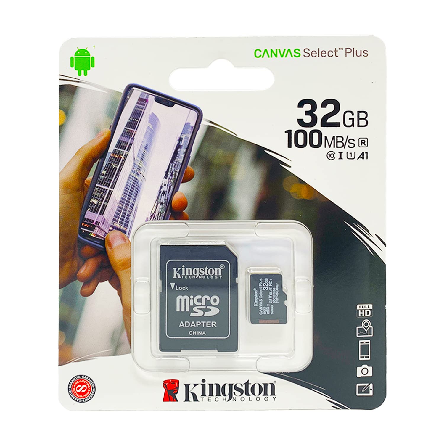32GB Transcend microSDHC Memory Card with SD Adapter - Compatible with Samsung Galaxy Grand Prime & More - Expand Storage for Photos, Videos, Apps - Perfect for Smartphones, Tablets, Cameras