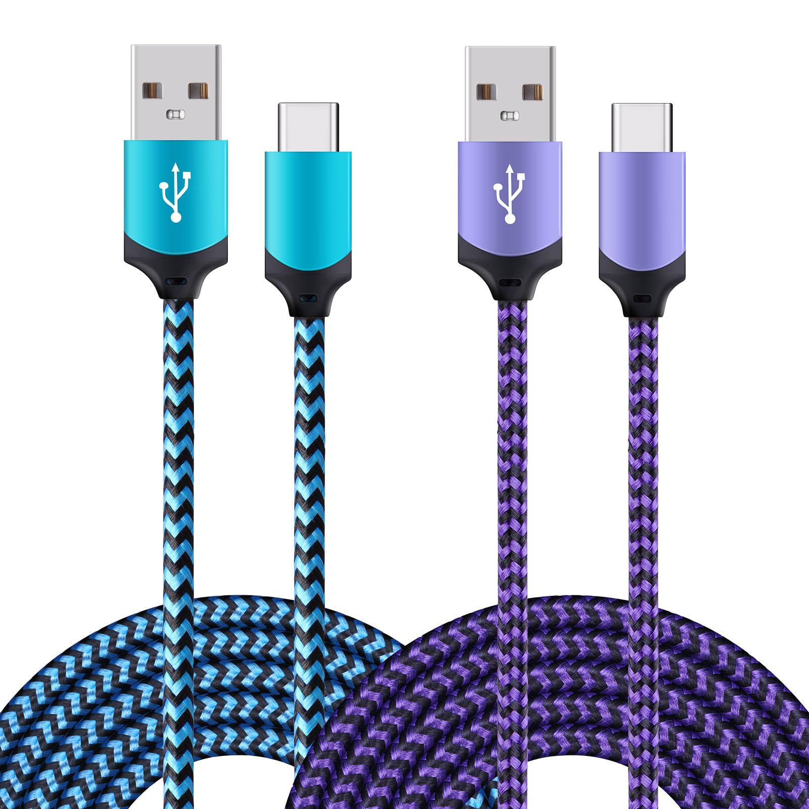 2-Pack 6ft Fast Charging USB A to Type C Cable - Compatible with Google Pixel 9a/9/9 Pro/XL/Fold, 8/7/6/5/4/3/2 XL, 8a/7a/6a/5a/4a/3a - High-Speed Phone Charger for Home, Office & Travel