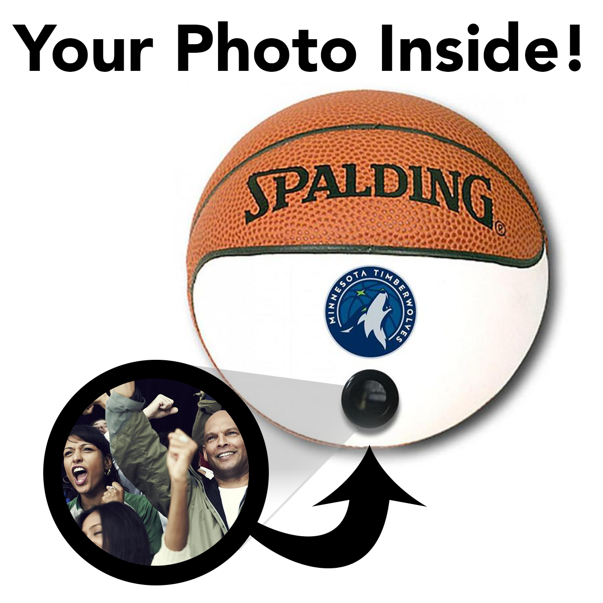 Minnesota Timberwolves NBA Collectible Miniature Basketball with Picture - Perfect for Fans, Home Decor & Sports Memorabilia Collection