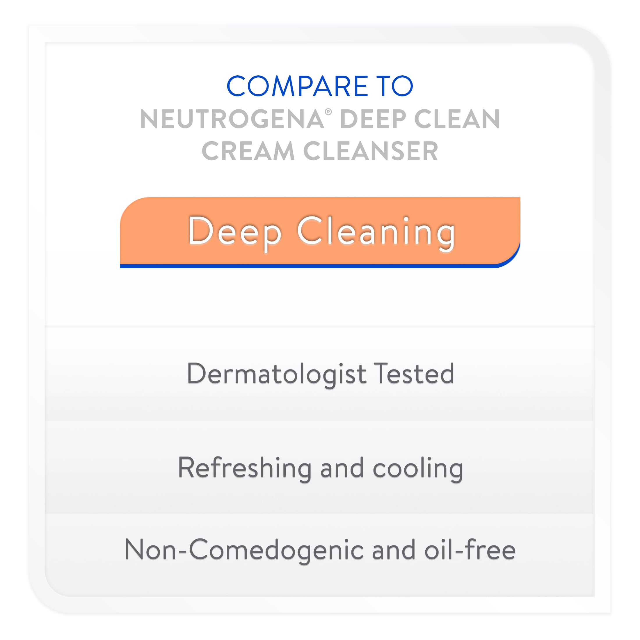 Maker Explorador Equate Deep Cleaning Cream Cleanser - 7 oz Facial Cleanser with Gift Card | Gentle Exfoliating Face Wash for Acne, Blackheads & Oily Skin | Perfect for Daily Skincare Routine & Travel
