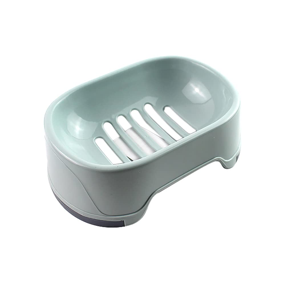 Premium Soap Tray with Drain - Bathroom Soap Dish Holder & Shower Soap Case - Durable Soap Box with Drainage for Home, Dorm, RV (Set of 5, Green) - Perfect for Showers, Sinks & Countertops