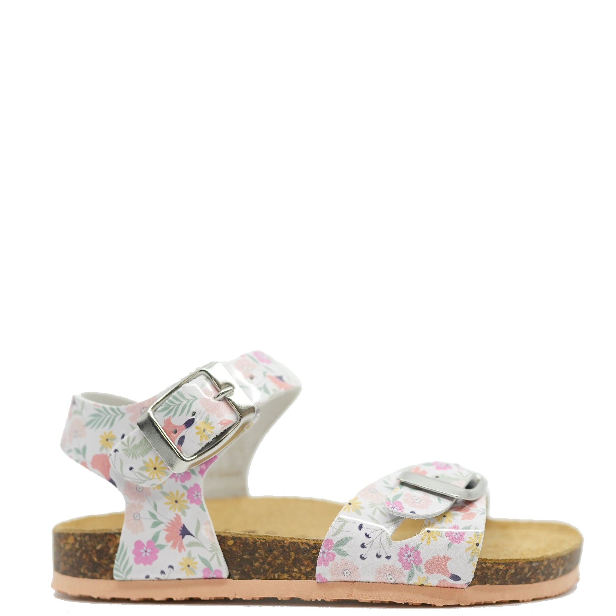 Primigi Coral Floral Birkenstock Sandals for Women - Comfortable Summer Walking Shoes with Arch Support | Perfect for Beach, Vacation & Casual Outfits