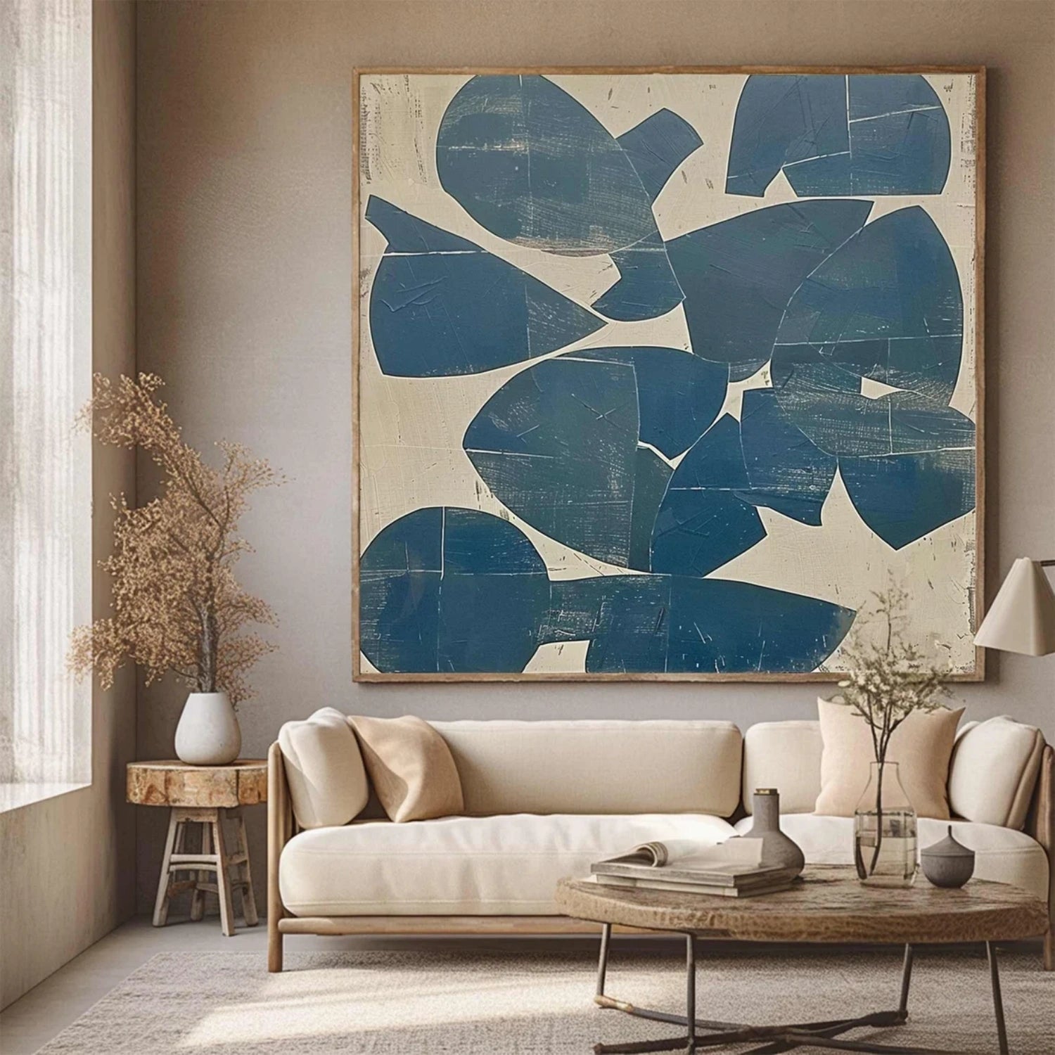 Abstract Painting #AB 335 - Modern Wall Art for Living Room, Bedroom & Office Decor - Handmade Canvas Artwork