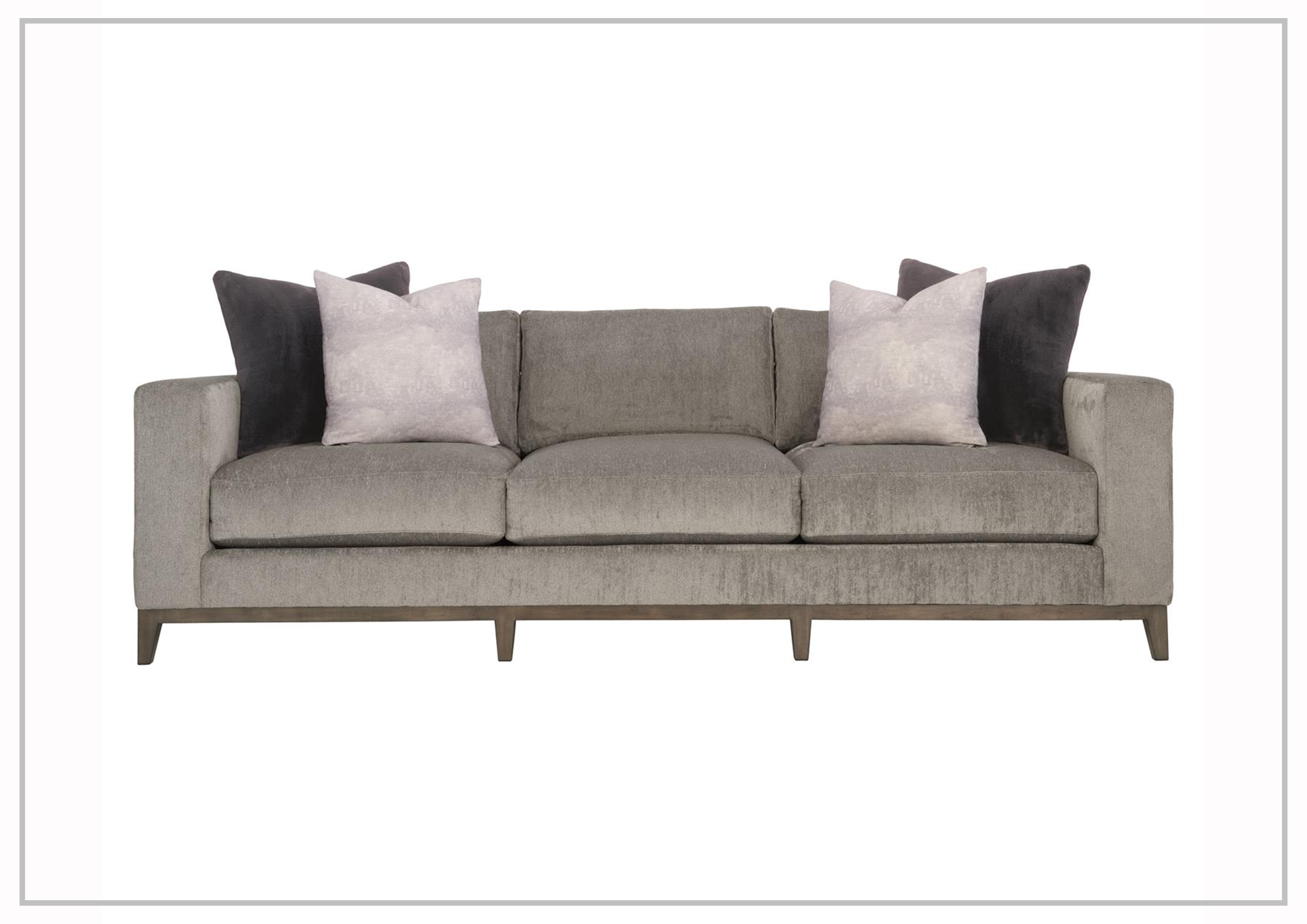 Bernhardt Noel Fabric Sofa with Plush Feather Down Cushion - Comfortable Modern Living Room Furniture for Home & Office Relaxation