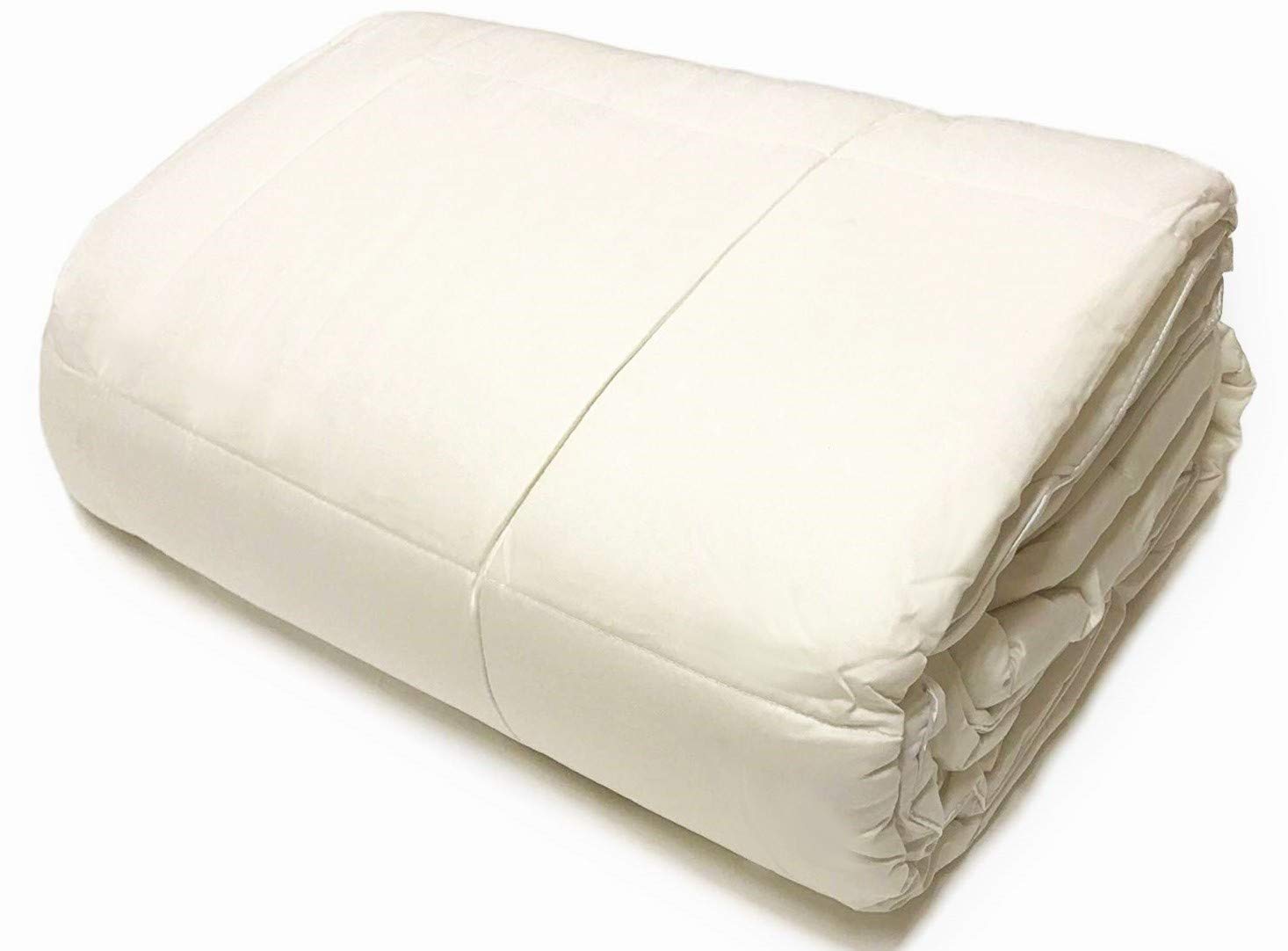 100% All-Natural Australian Wool Bed Comforter with Organic Cotton Cover - Twin Size Light Fill for Temperature Regulation | Hypoallergenic & Skin-Sensitive | Ultra-Soft Luxury Feel | Machine Washable | Perfect for Allergy Sufferers & Year-Round Comfort