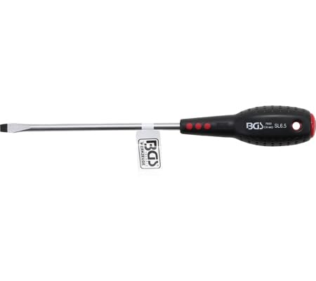 BGS 7933 Screwdriver with 6.5mm Slot Tip and 150mm Blade - Perfect for Electronics Repair, DIY Projects & Home Maintenance