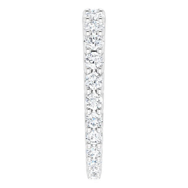 1.35 Carat Round Diamond Eternity Band Graduating Diamond Ring - Elegant Wedding Band for Women, Perfect for Anniversaries & Special Occasions