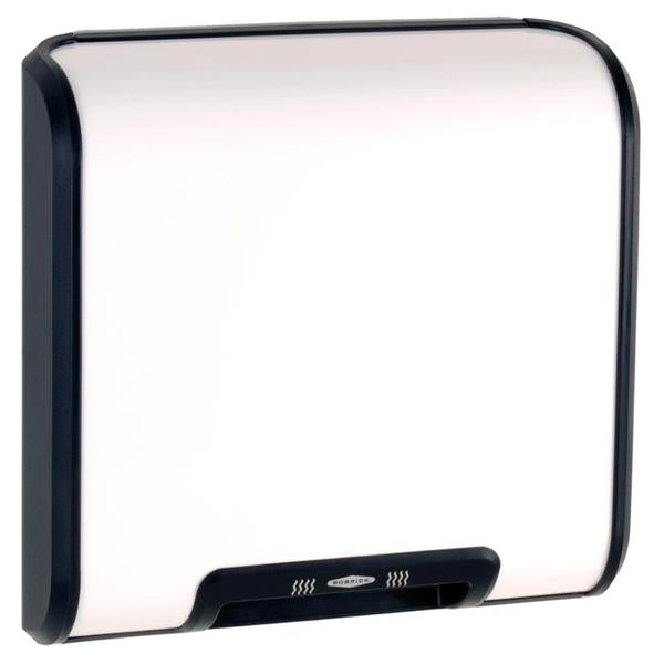 Bobrick B7120 230V QuietDry Series TrimDry Hand Dryer - Surface Mounted Commercial Hand Dryer for Restrooms, Kitchens & High-Traffic Areas