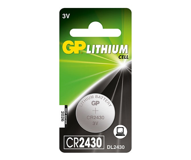 GP CR2430 Button Cell Battery - 1 Pack | Long-Lasting Power for Watches, Calculators & Key Fobs