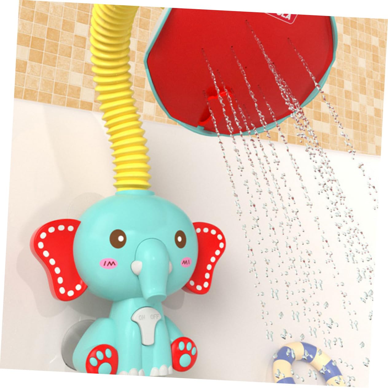 UPKOCH 5pcs Elephant Shower Bath Toys for Kids - Non-Toxic ABS Water Play Toys for Bathtub Fun, Perfect for Girls & Boys Bath Time Play and Sensory Development