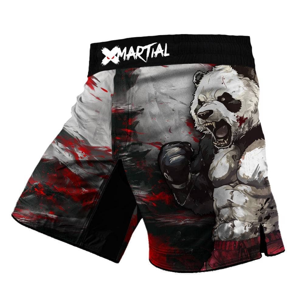 Shredded Panda 2.0 Hybrid Grappling Shorts - MMA BJJ Training Shorts for Men - Lightweight & Durable Combat Sports Apparel - Perfect for Brazilian Jiu-Jitsu, Wrestling & MMA Training