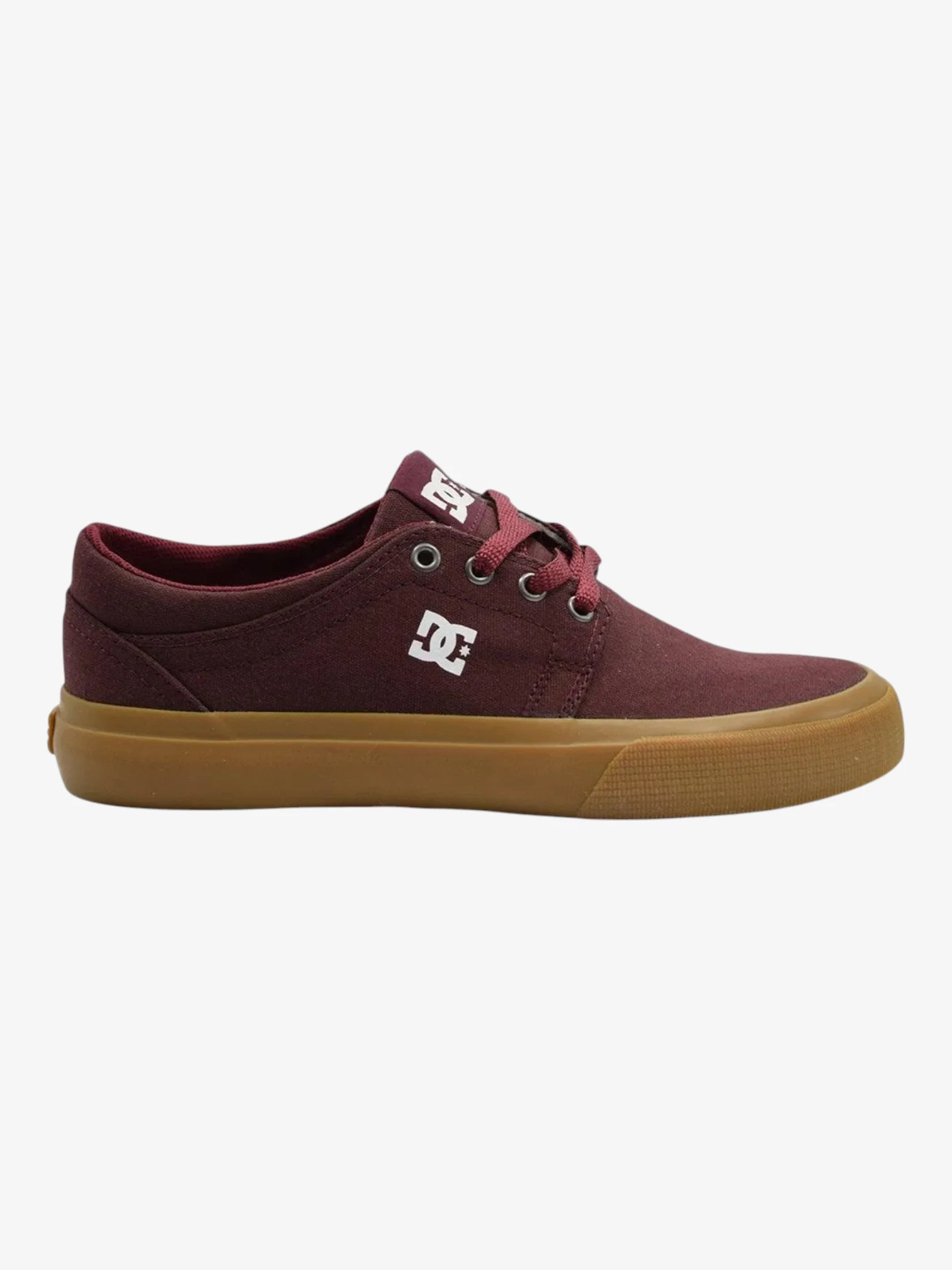 DC Trase TX Sneakers for Men - Burgundy & Brown Skate Shoes - Comfortable & Durable for Skateboarding, Streetwear & Casual Wear
