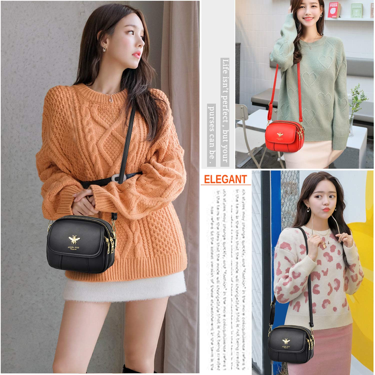 Stylish Women's Small Crossbody Bag - Fashionable Shoulder Purse & Messenger Handbag for Everyday Use, Travel, and Shopping