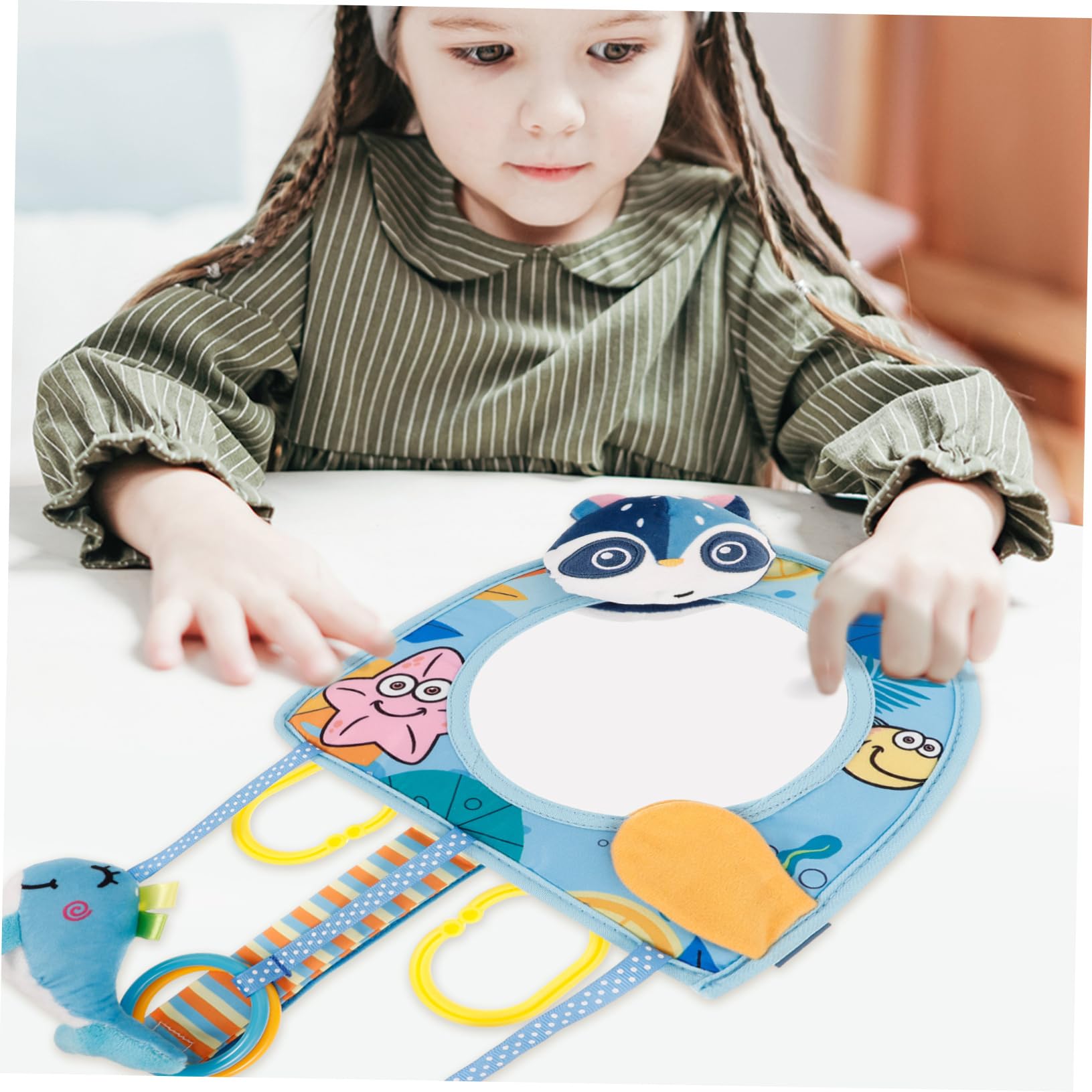 **iFundom Baby Car Seat Mirror - Safe Shatterproof Backseat & Stroller Observation Mirror for Infants & Toddlers - Perfect for Road Trips & Daily Walks**