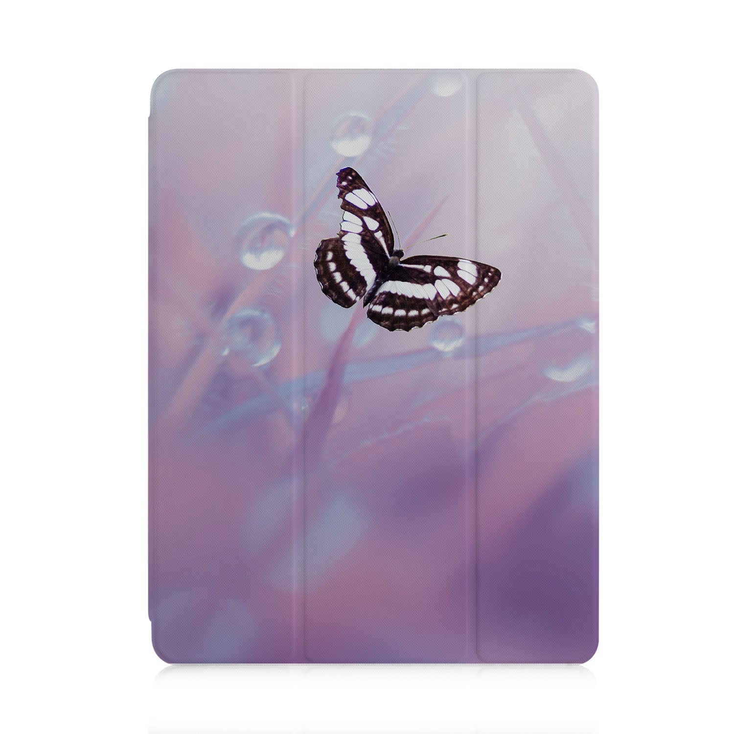 Premium iPad Trifold Case with Butterfly Design - Slim Protective Cover for iPad Air/Pro (6th/5th/4th Gen) | Perfect for Work, Travel & Home Use