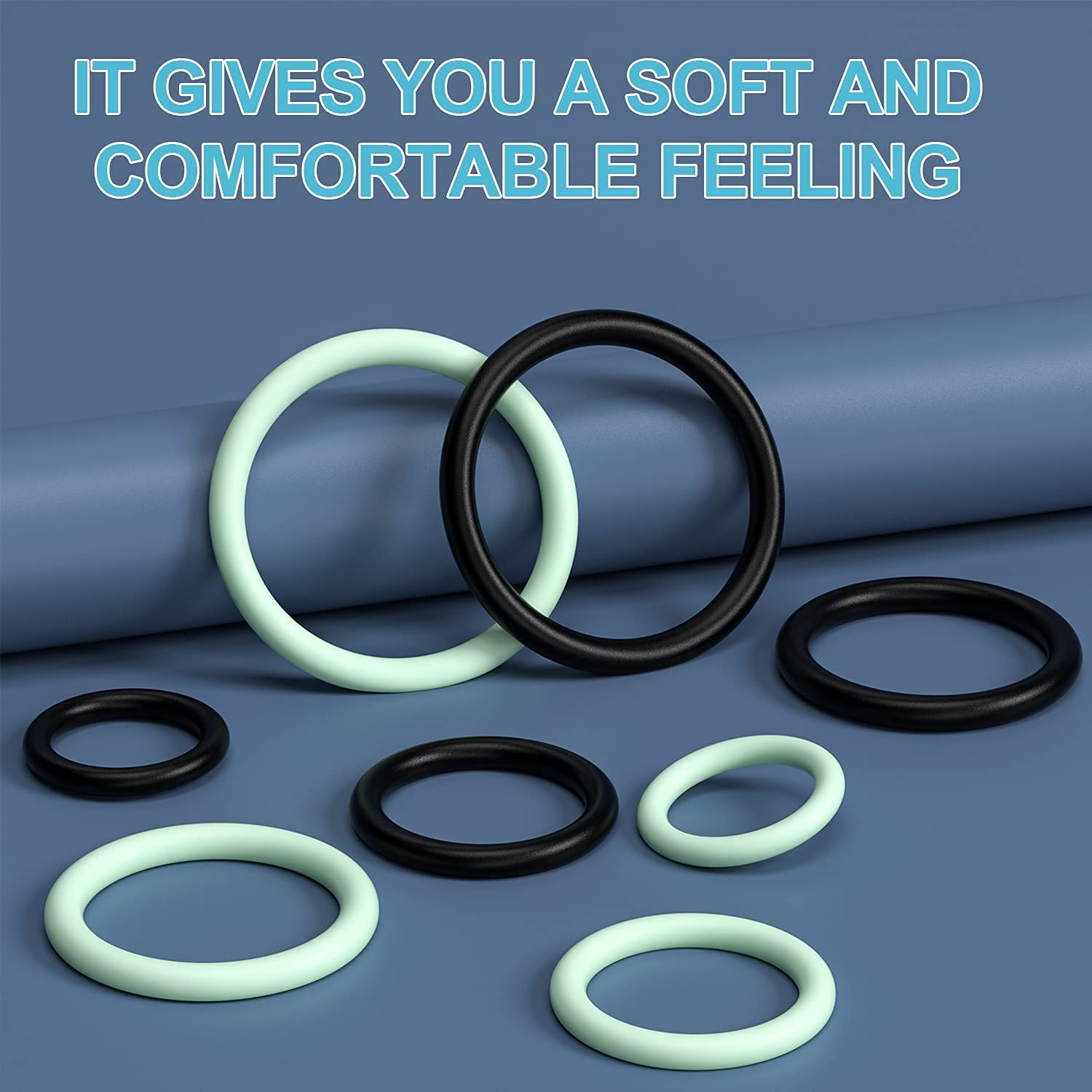 Premium Silicone Cock Rings Set for Men - 10 pcs Stretchy Penis Rings for Stronger Erection & Enhanced Pleasure - Durable, Comfortable Sex Toys for Couples & Solo Play - Perfect for Intimate Moments & Spicing Up Your Sex Life