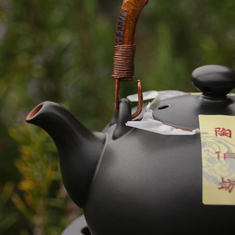 TEASOUL Tea Soul Set - Black Ceramic Teapot with Kettle, Lin's Ceramic Studio - Perfect for Home Tea Ceremony, Gifts & Relaxation