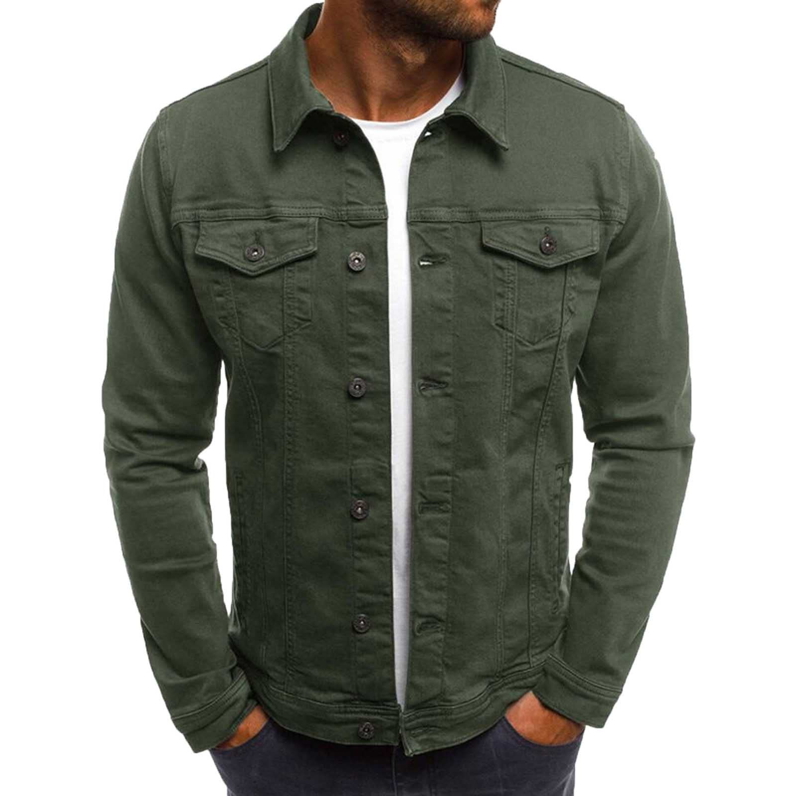 Men's Vintage Denim Short Sleeve Button Up Shirts - Solid Color Work Tees for Autumn & Winter | Casual Office Wear & Outdoor Activities