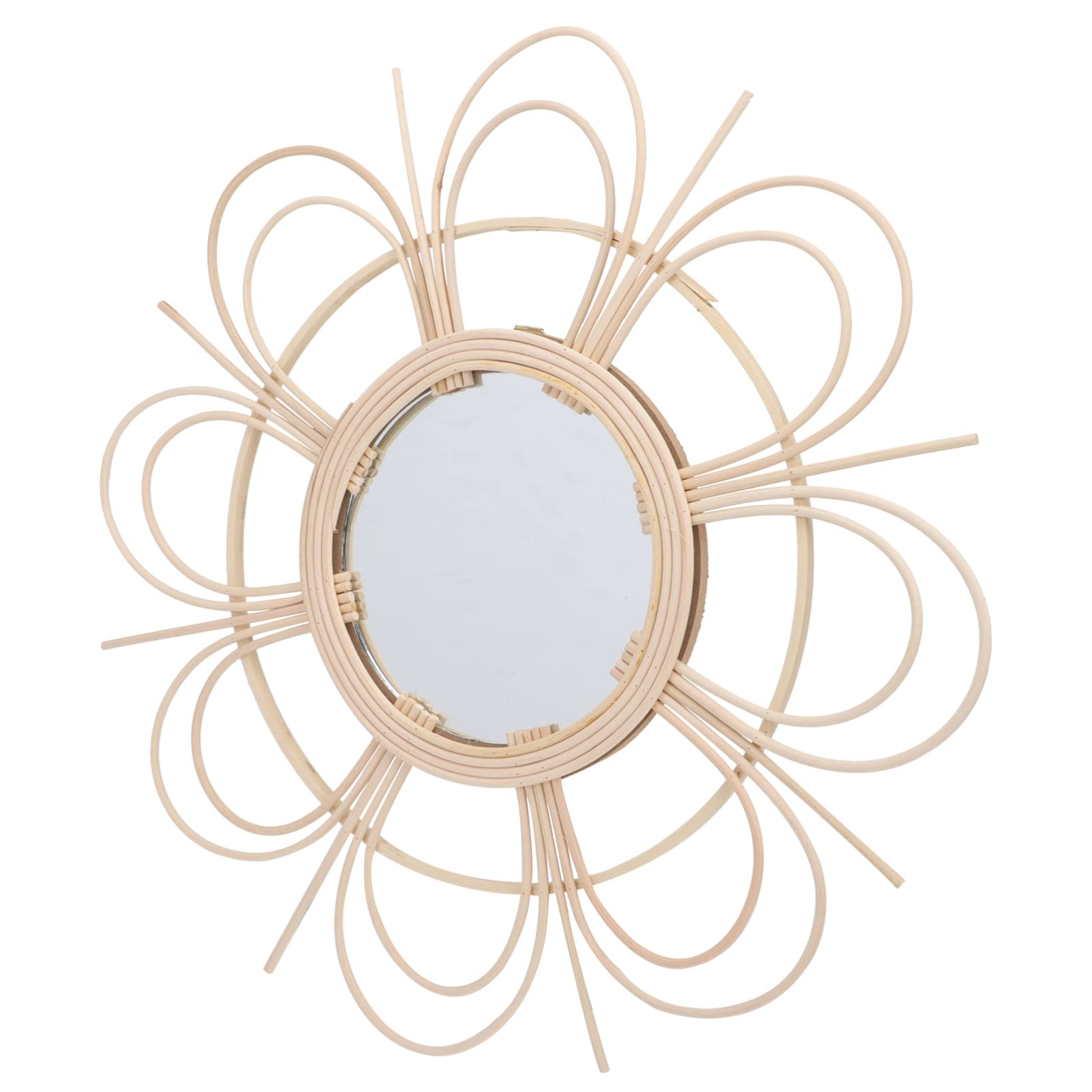 Boho Fringe Wall Mirror - Handmade Macrame Hanging Mirror for Home Decor, Bedroom, Living Room, and Boho Style Interior Design