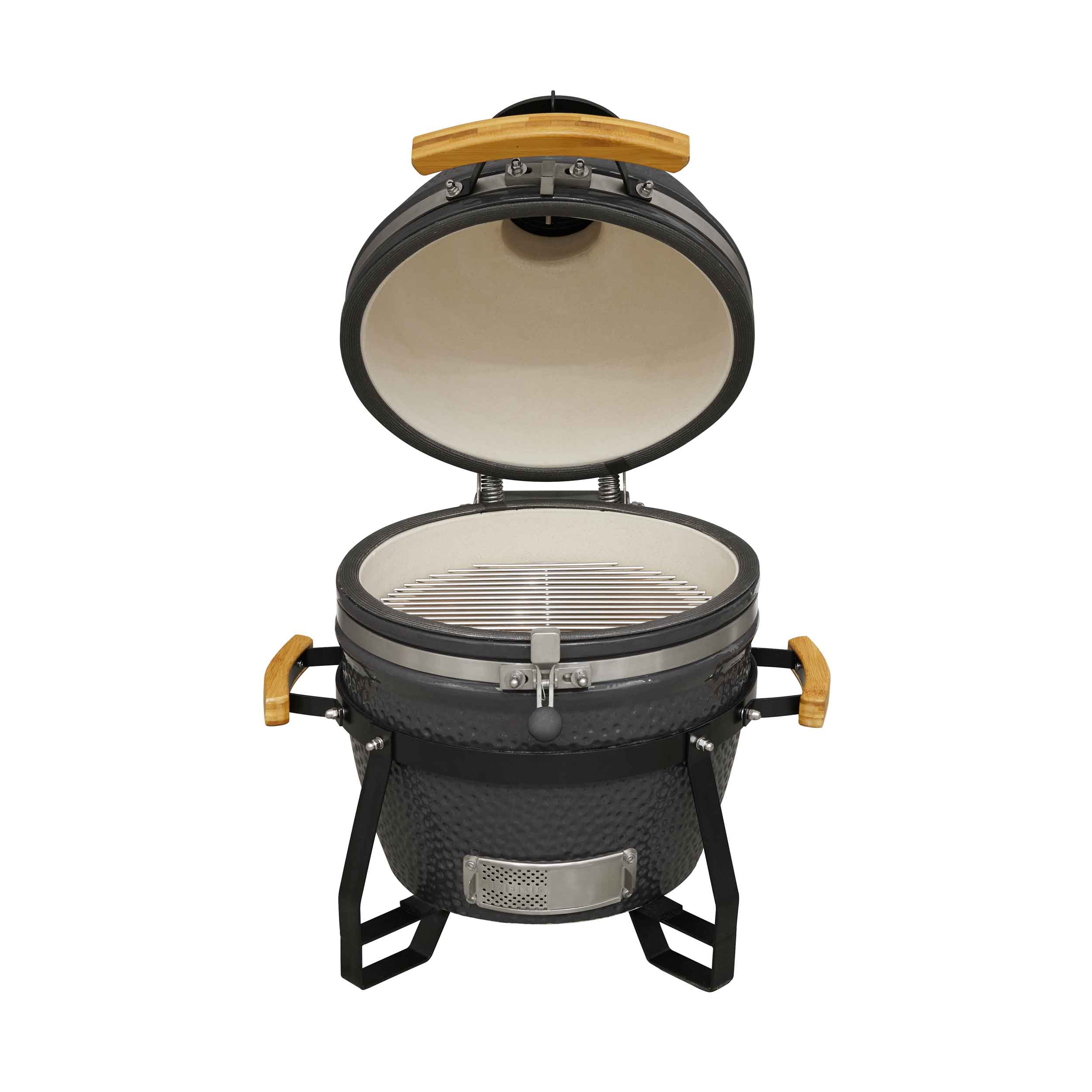 Premium 16-Inch (40cm) Ceramic Kamado Grill - Charcoal BBQ, Oven & Smoker for Outdoor Cooking | Perfect for Backyard Grilling, Smoking Meats & Pizza Baking