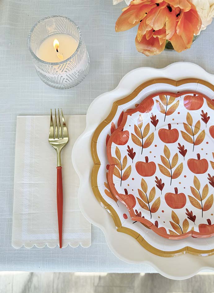 Hello Autumn Table Setting - Elegant Fall Table Decor for Thanksgiving & Dinner Parties | Perfect for Seasonal Home Decor & Holiday Gatherings
