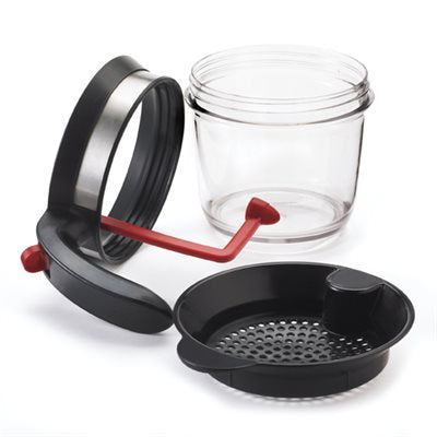 Cuisipro 4 Cup Fat Separator - Gravy and Soup Fat Strainer with Measuring Marks, BPA-Free Plastic - Perfect for Thanksgiving Turkey, Roasts, and Healthy Cooking