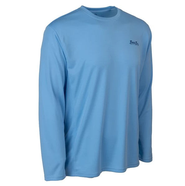 Blood Guard Men's Long Sleeve Performance Shirt - Moisture Wicking & UV Protection Workout Top for Running, Hiking & Outdoor Activities
