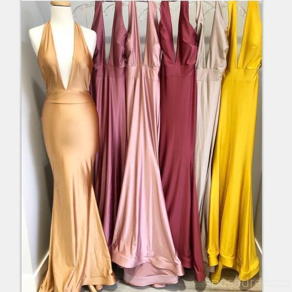 Elegant Mismatched Brown Mermaid Bridesmaid Dresses - WG570 | Flattering Fit for Weddings & Formal Events