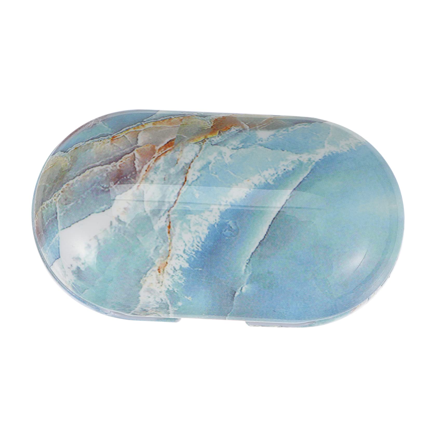 Mikikit Marble Protective Case for Headphones - Anti-Fall, Anti-Scratch Cover with Precise Charging Holes & Storage Box - Perfect for Travel, Gym, and Daily Use