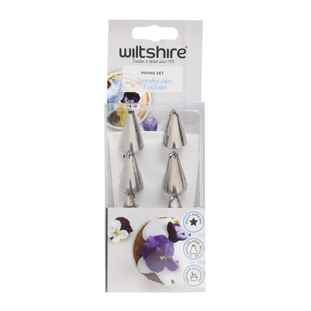 Professional Piping Set for Cake Decorating - Stainless Steel Icing Tips & Pastry Bags Kit - Perfect for Baking, Cupcakes, Cookies & Dessert Making