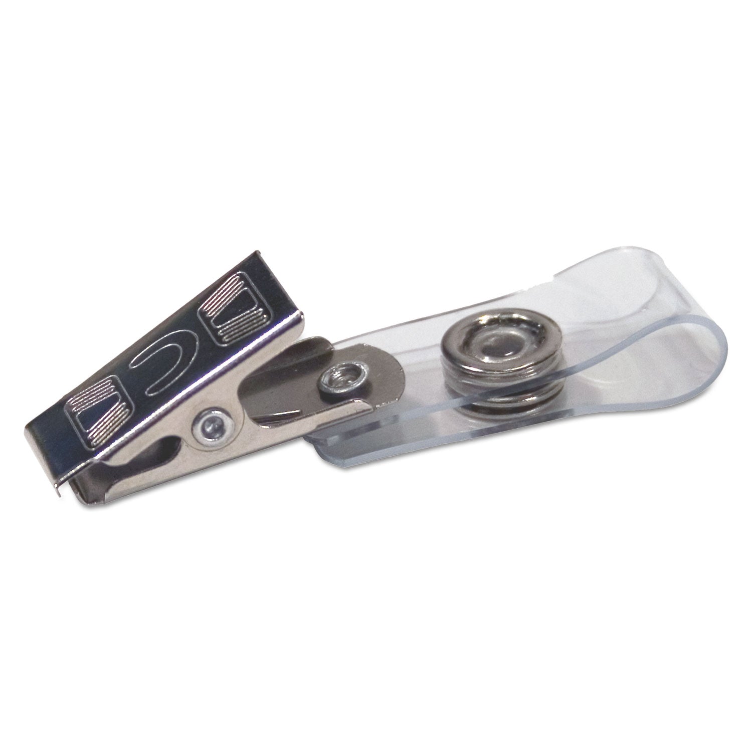 Advantus Clear Badge Straps with Clips - 0.38