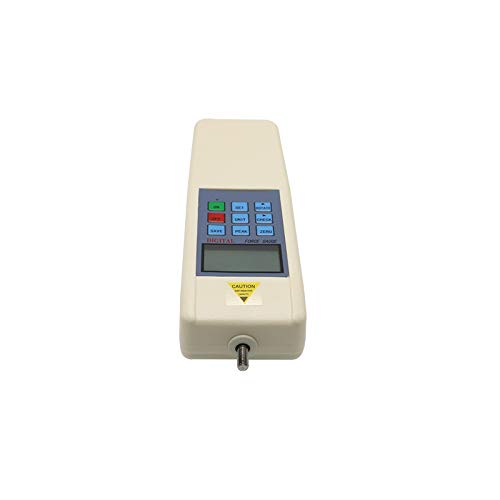 Digital Force Gauge Tester - 3 Units (N, Kg, Lb) Push Pull Meter Dynamometer with Software & RS232 Cable (HF-50) - Perfect for Industrial Testing, Quality Control and Lab Force Measurements