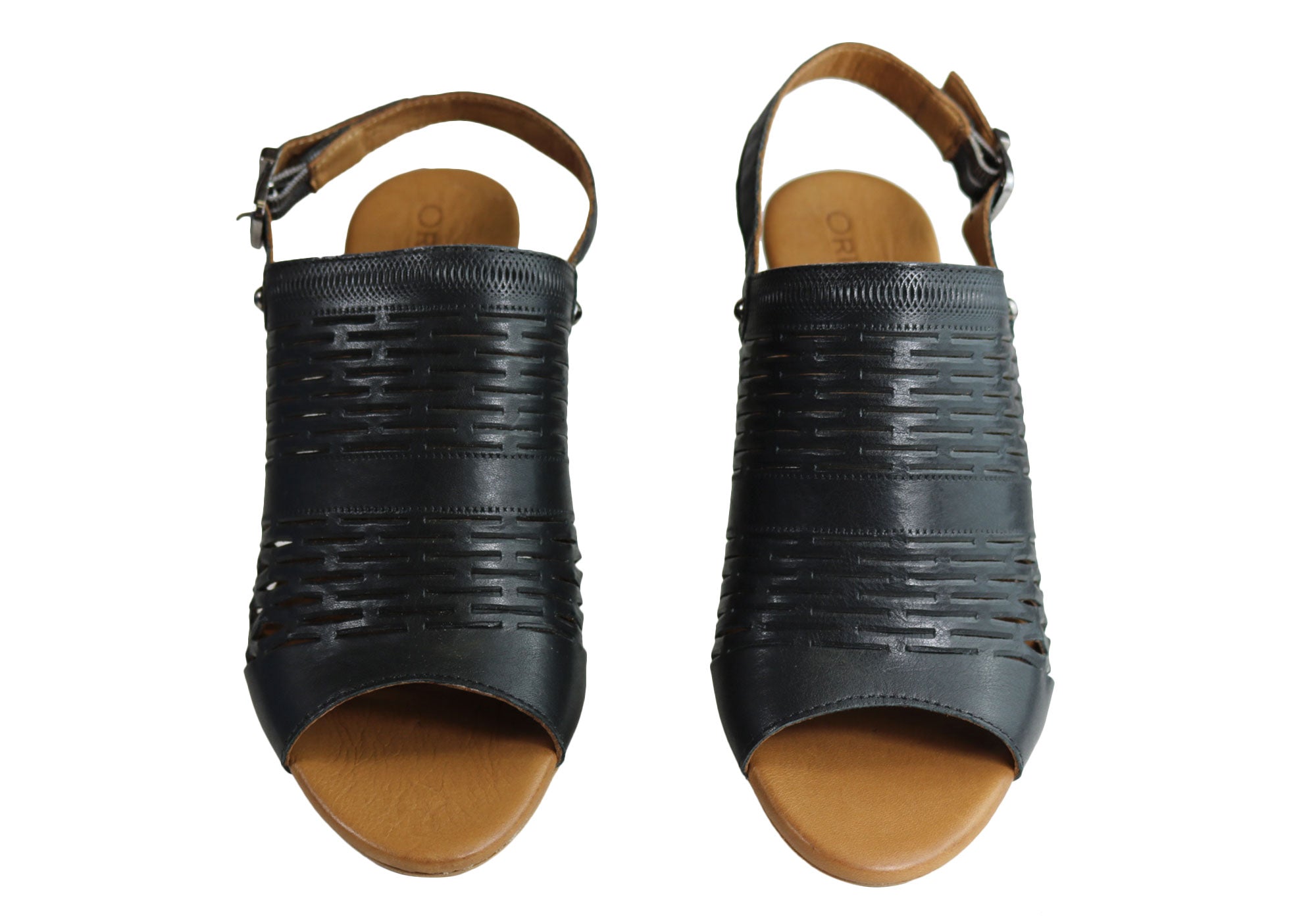 Orizonte Posy Women's European Leather Comfortable Wedge Sandals - Stylish Summer Shoes for Walking, Travel & Casual Outfits