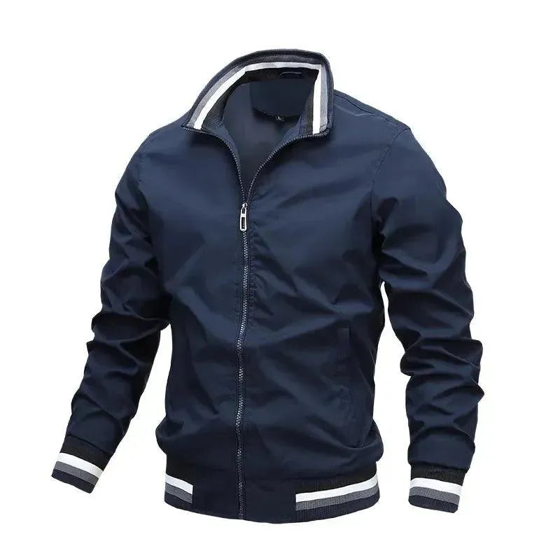 Slim Fit Men's Casual Jacket - Lightweight Stylish Outdoor Jacket for Everyday Wear & Travel