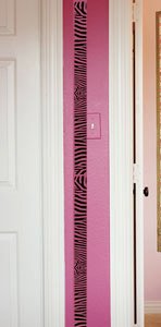 Black Zebra Stripe Wall Decal - 36