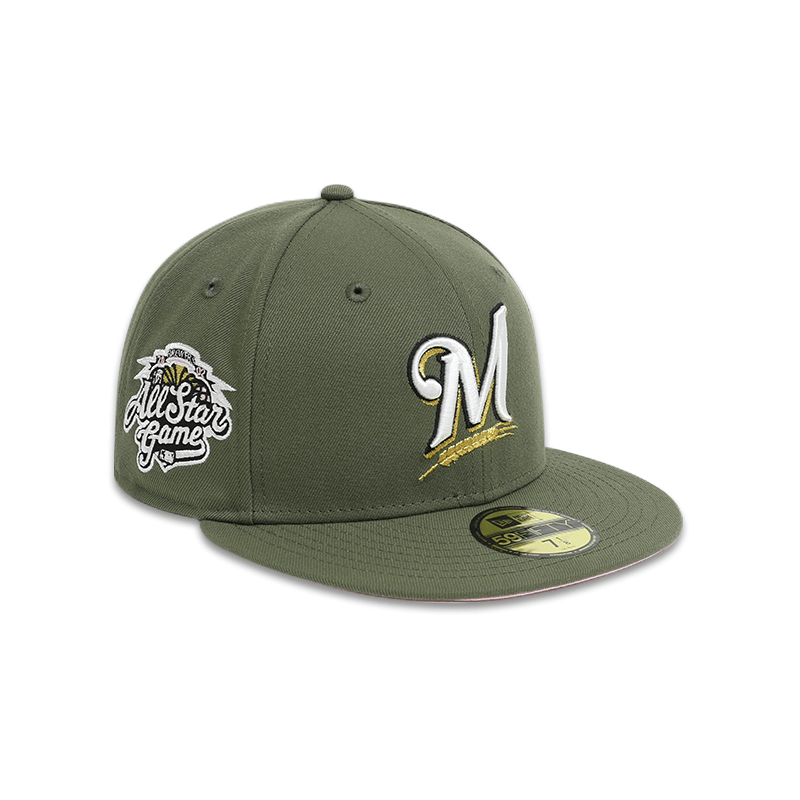 Milwaukee Brewers 2002 All-Star Game Patched 59FIFTY Fitted Hat for Men - Official MLB Baseball Cap for Sports Fans & Casual Wear